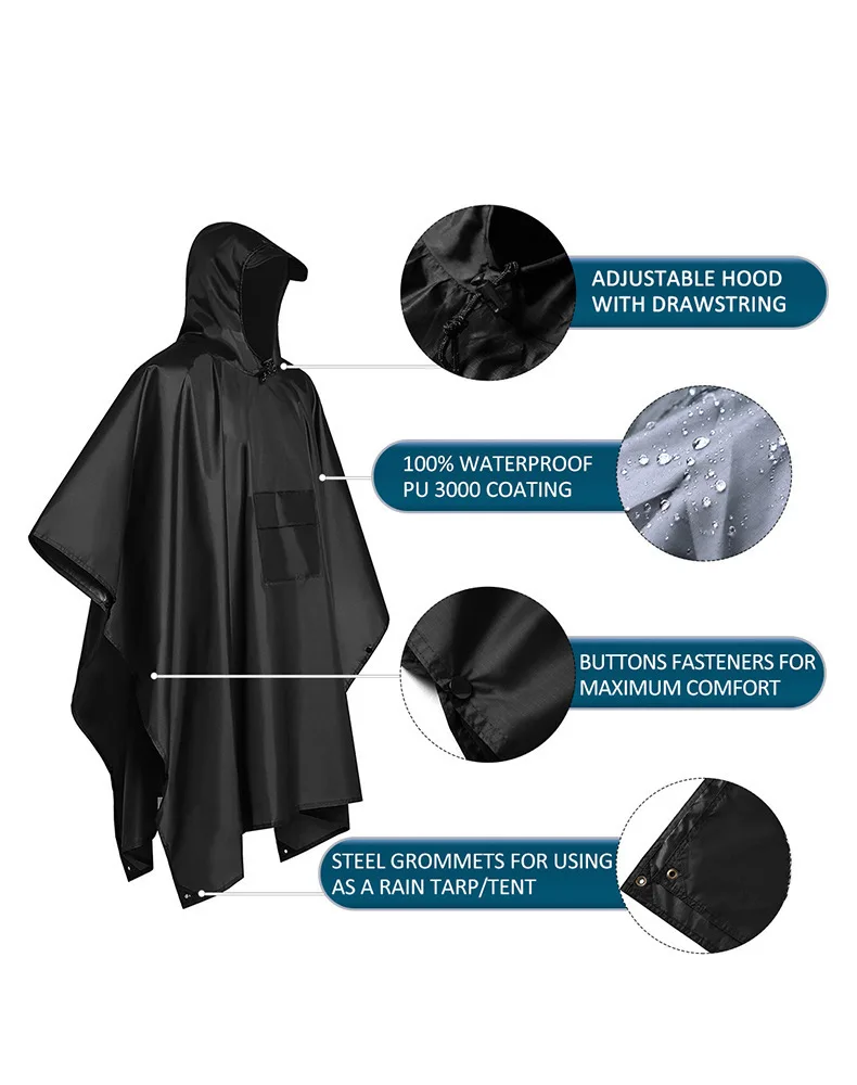 2026 Ponczo przeciwdeszczowe z – Emergency Poncho Rain recenzja i cena