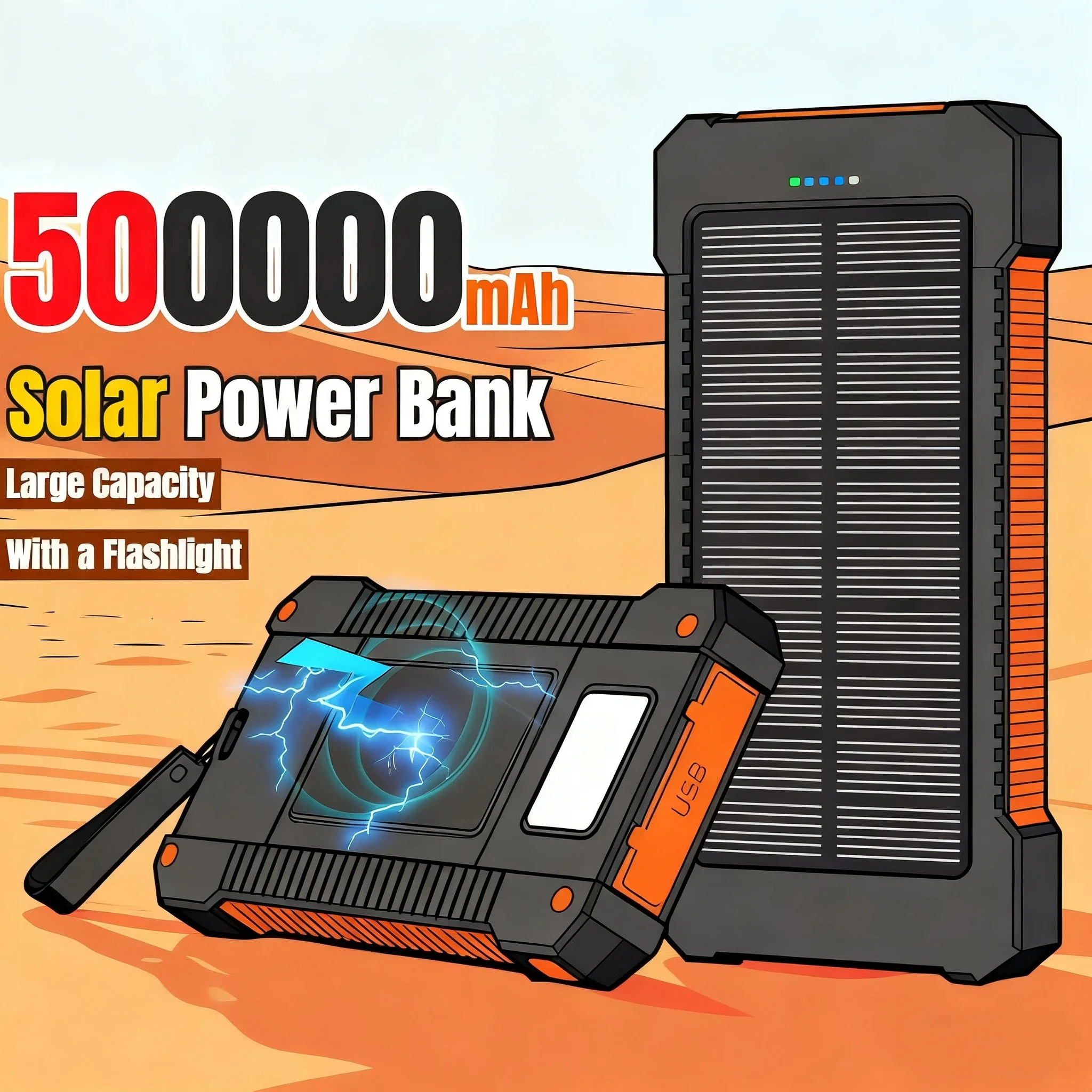 Powerbank solarny o dużej poje – Solar Emergency Charger recenzja i cena